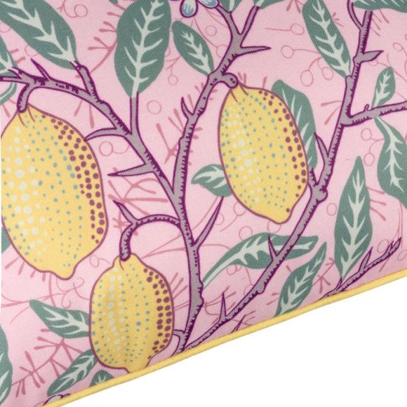 The Original Morris & Co Fruits Outdoor Cushion Blush Pink / Lemon
