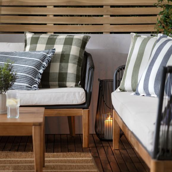 Yard Hayle Outdoor Filled Cushion Navy