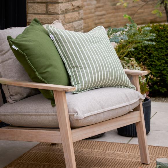 Yard Hessle Stripe Outdoor Filled Cushion Eucalyptus