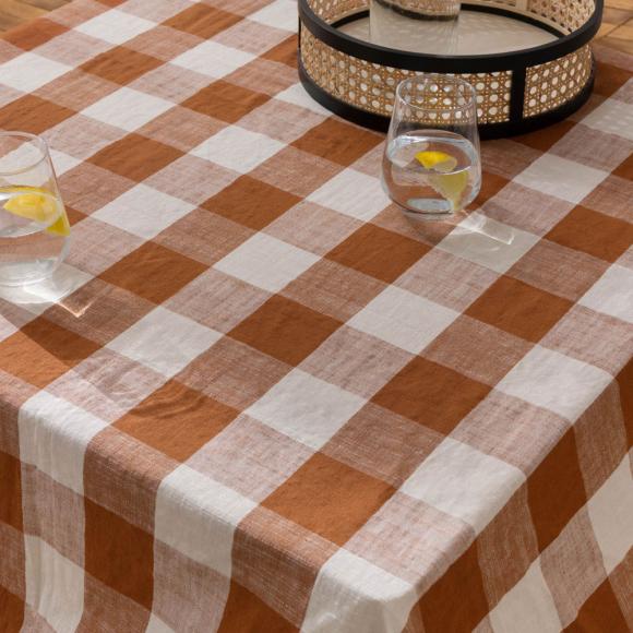 Yard Chesil Check Outdoor Throw Pecan