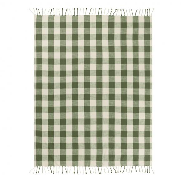 Yard Chesil Check Outdoor Throw Moss