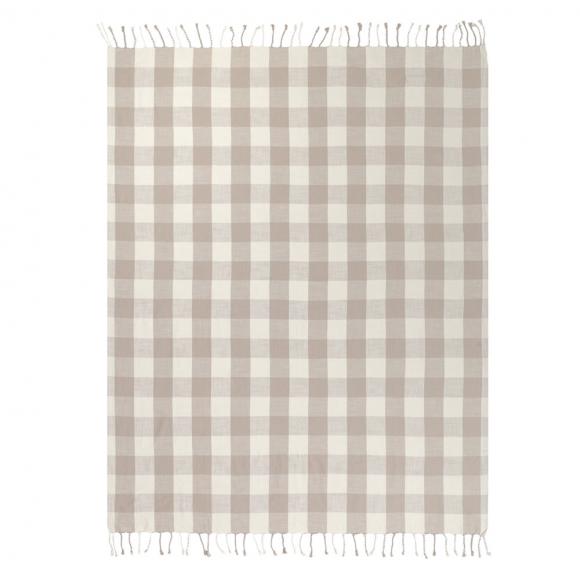 Yard Chesil Check Outdoor Throw Natural