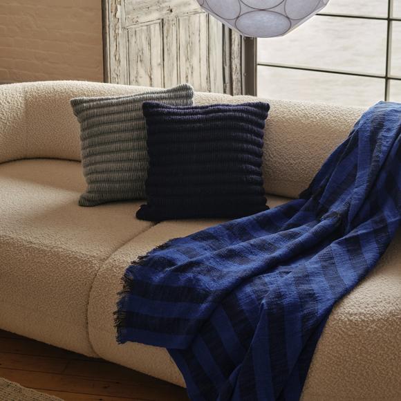 Tom Dixon Band Throw Blue & Black