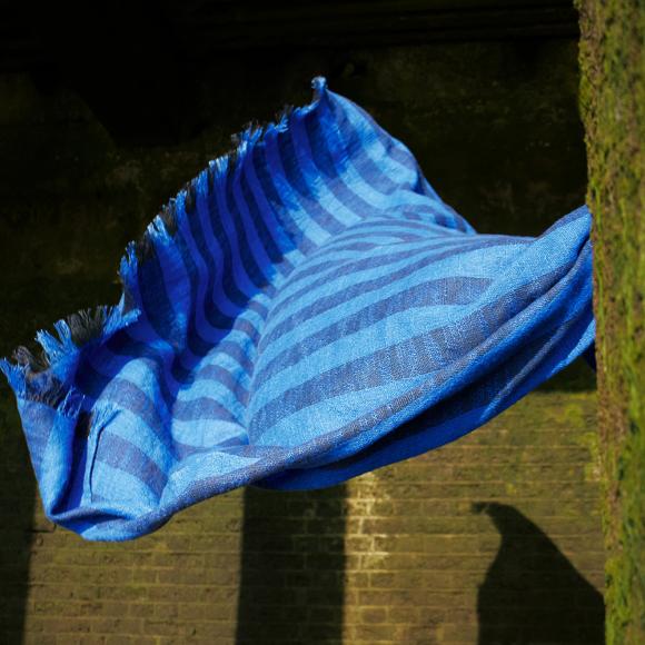 Tom Dixon Band Throw Blue & Black