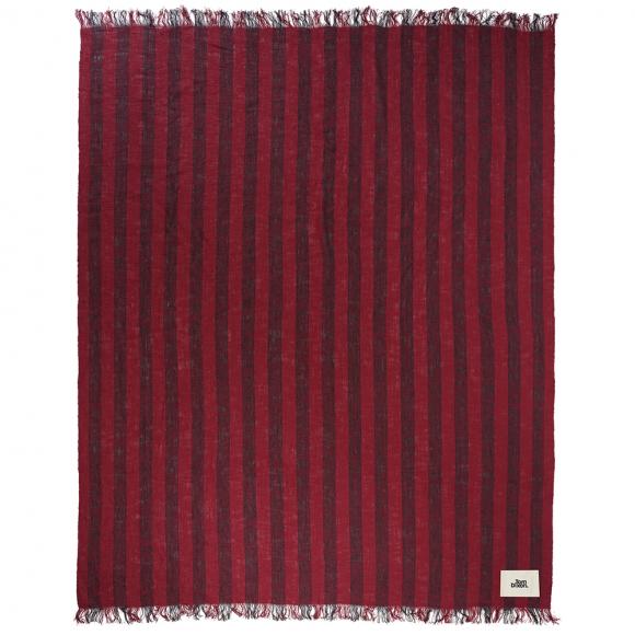 Tom Dixon Band Throw Burgundy & Black