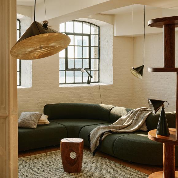 Tom Dixon Thread Cushion Black & White