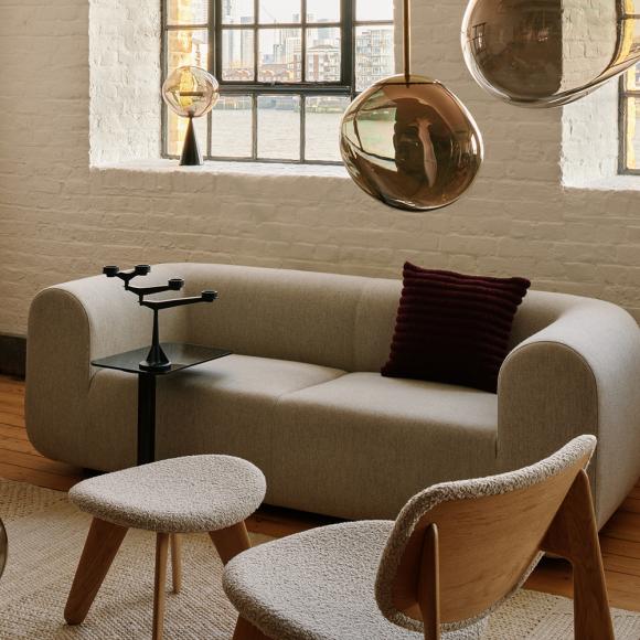 Tom Dixon Ridge Cushion Burgundy