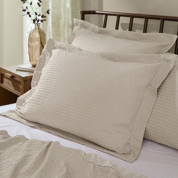 Yard Hebden Relaxed Seersucker Duvet Set Stone