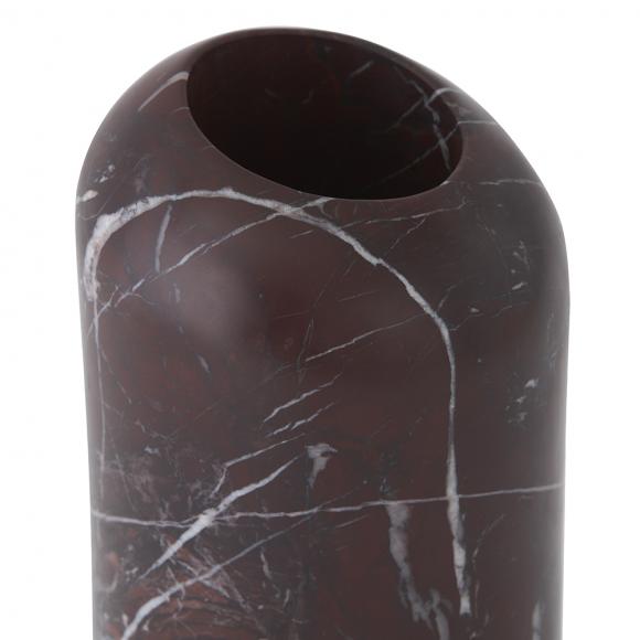 Tom Dixon Boulder Tall Vase Red Marble