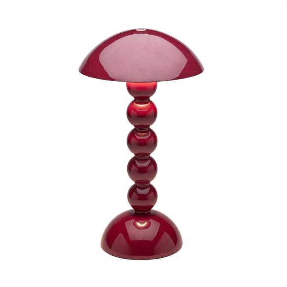 Addison Ross Rechargeable Bobbin LED Portable Lamp Cherry