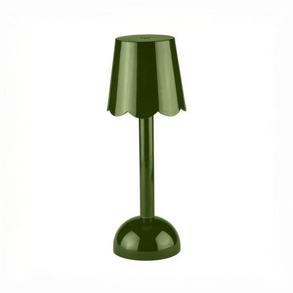 Addison Ross Rechargeable Scallop LED Portable Lamp Khaki