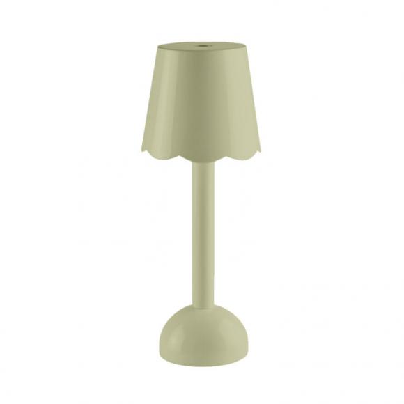 Addison Ross Rechargeable Scallop LED Portable Lamp Sage