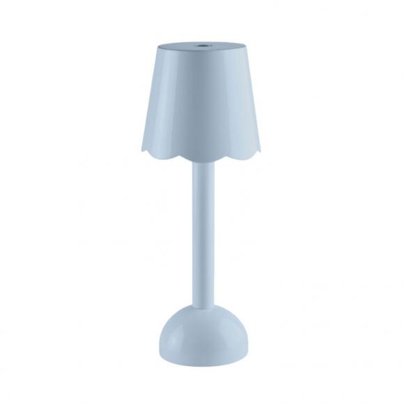 Addison Ross Rechargeable Scallop LED Portable Lamp Periwinkle