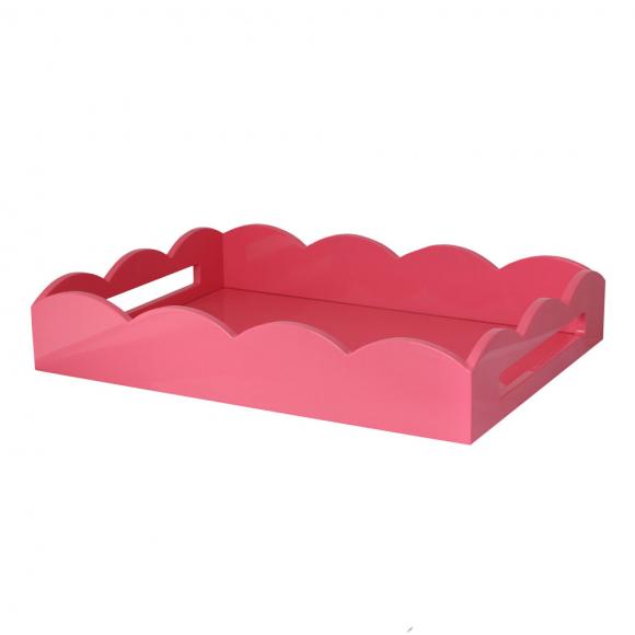 Addison Ross Scalloped Tray Watermelon Medium