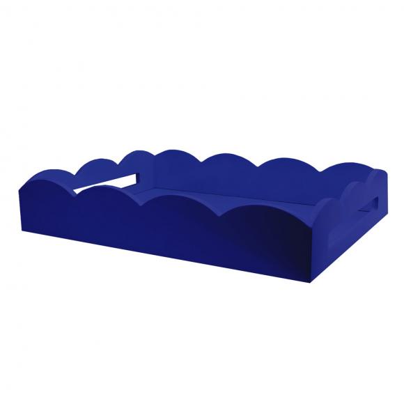 Addison Ross Scalloped Tray Navy Large