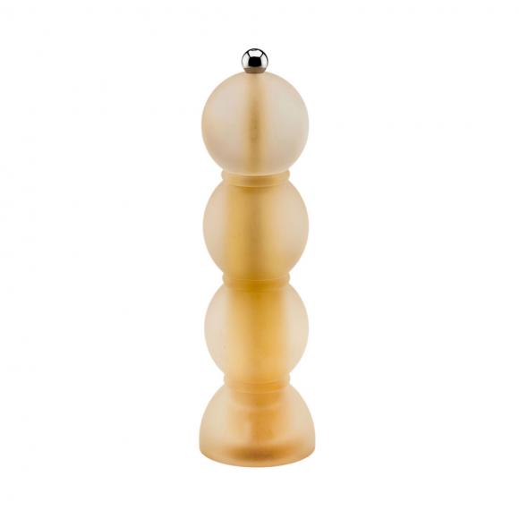 Addison Ross Bobbin Salt or Pepper Grinder Frosty Amber