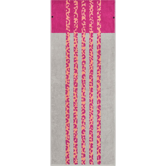 Cawo Animal Print Gym Towel Powder Blue
