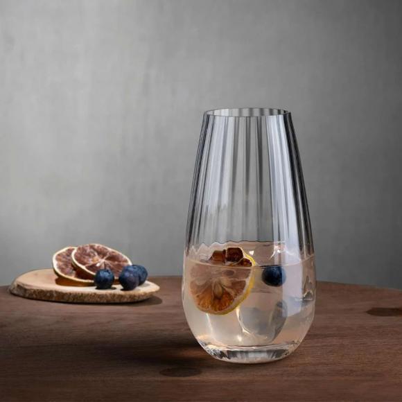Nude Round Up Clear Highball Glasses (Set of 2)