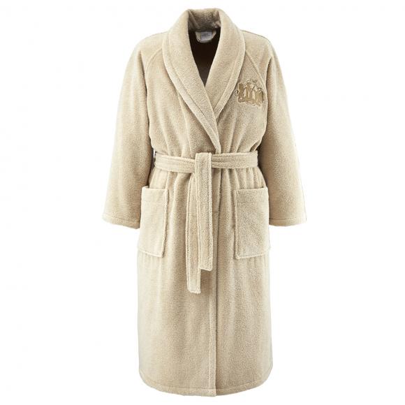 Yves Delorme Apollon Ladies Shawl Bathrobe Dune
