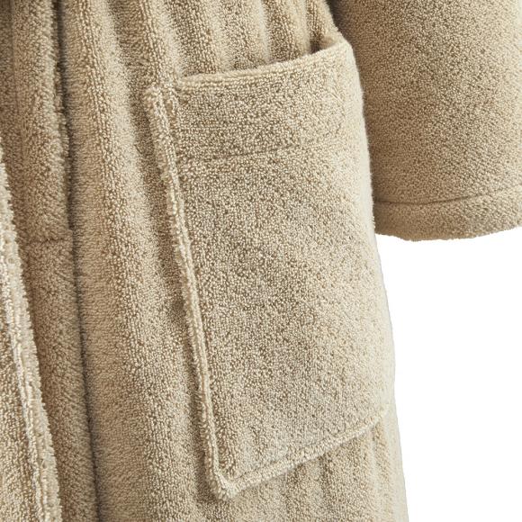 Yves Delorme Apollon Ladies Shawl Bathrobe Dune