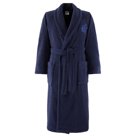 Yves Delorme Apollon Ladies Shawl Bathrobe Marine