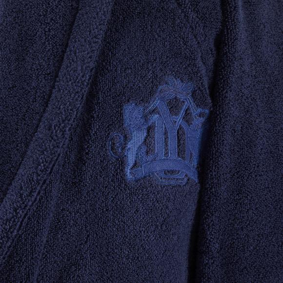 Yves Delorme Apollon Ladies Shawl Bathrobe Marine
