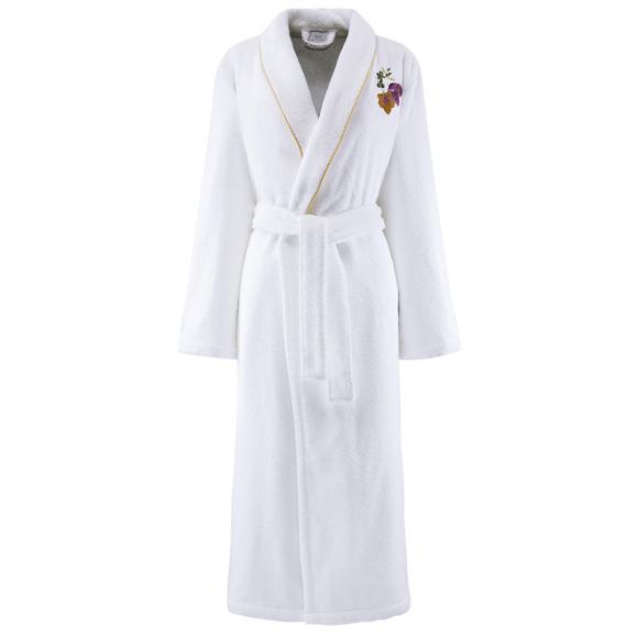 Yves Delorme Fleurs Shawl Bathrobe