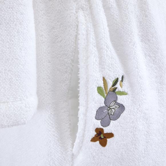 Yves Delorme Fleurs Shawl Bathrobe