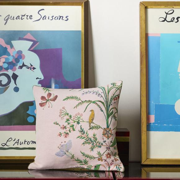 Yves Delorme Floralie Cushion Cover Aurore