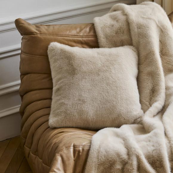 Yves Delorme Frisson Faux Fur Cushion Cover