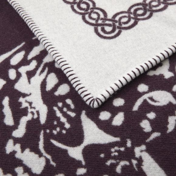 Yves Delorme Leopard Throw Prune