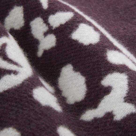 Yves Delorme Leopard Throw Prune