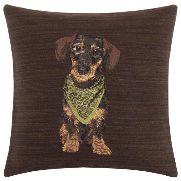Yves Delorme Octavio Cushion Cover Moka
