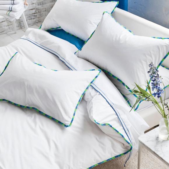 Designers Guild Burlington Fringe Cobalt Blue Duvet Cover Set