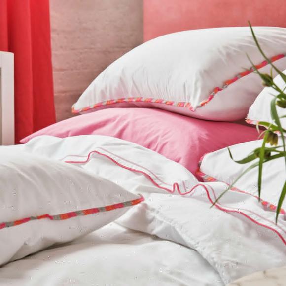 Designers Guild Burlington Fringe Fuchsia Pink Duvet Cover Set