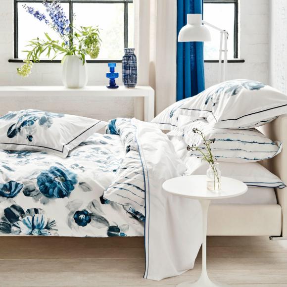Designers Guild Indigo Flower Duvet Cover Set