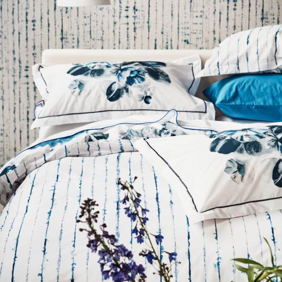 Designers Guild Indigo Flower Duvet Cover Set