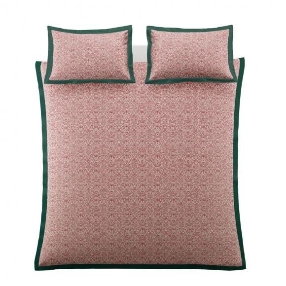 William Morris At Home Cray Forest Green / Cranberry