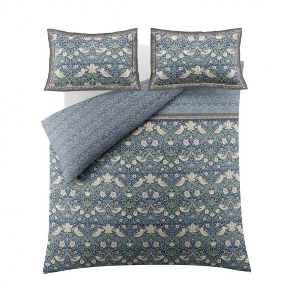 William Morris At Home Midnight Strawberry Thief