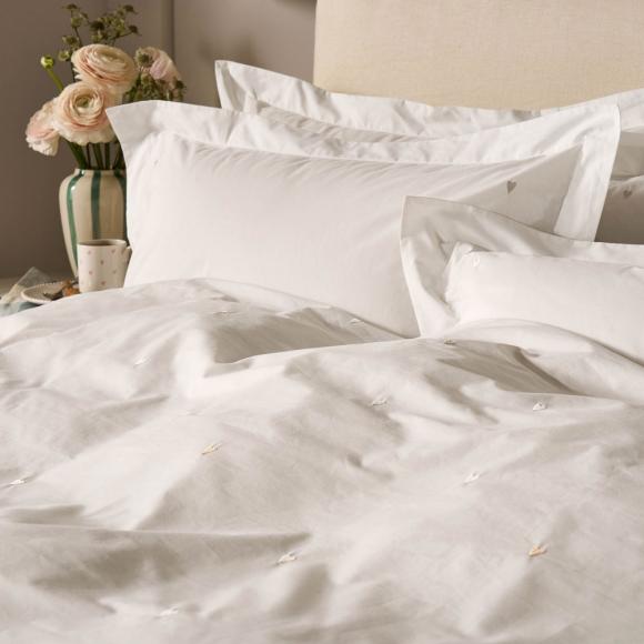 Sophie Allport Love Hearts Embroidery Duvet Cover Set