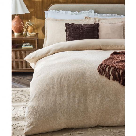 Laura Ashley Ambleford Jacquard Duvet Set Natural