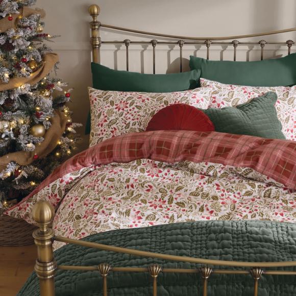 Laura Ashley Astley Floral Christmas Duvet Cover Set