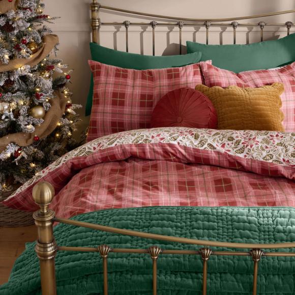 Laura Ashley Astley Floral Christmas Duvet Cover Set
