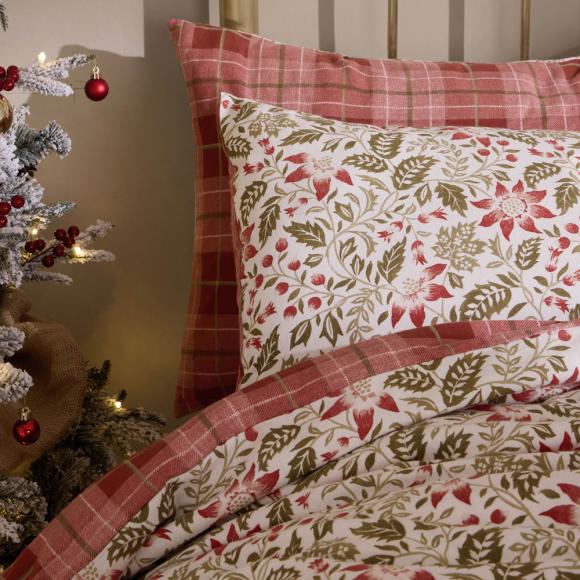 Laura Ashley Astley Floral Christmas Duvet Cover Set