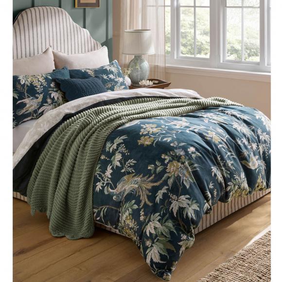 Laura Ashley Attleton Duvet Cover Set Heritage Blue