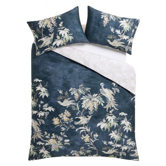 Laura Ashley Attleton Duvet Cover Set Heritage Blue