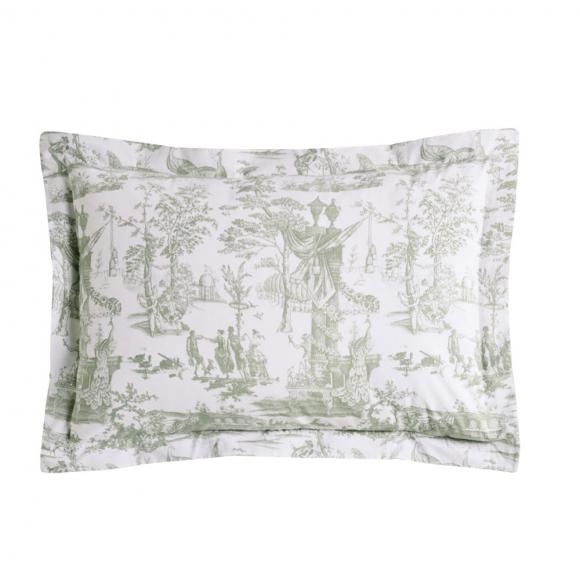 Laura Ashley Braysmith Toile Duvet Cover Set Olive Green