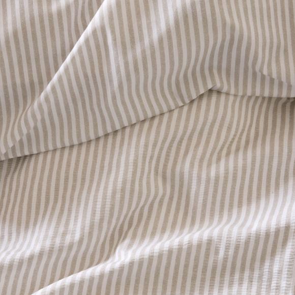 Laura Ashley Cornish Stripe Duvet Set Natural