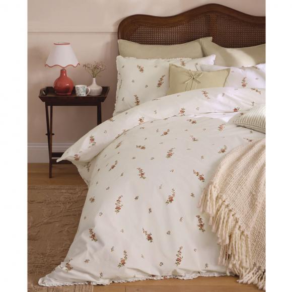 Laura Ashley Elsie Bouquet Duvet Cover Set Pale Cranberry
