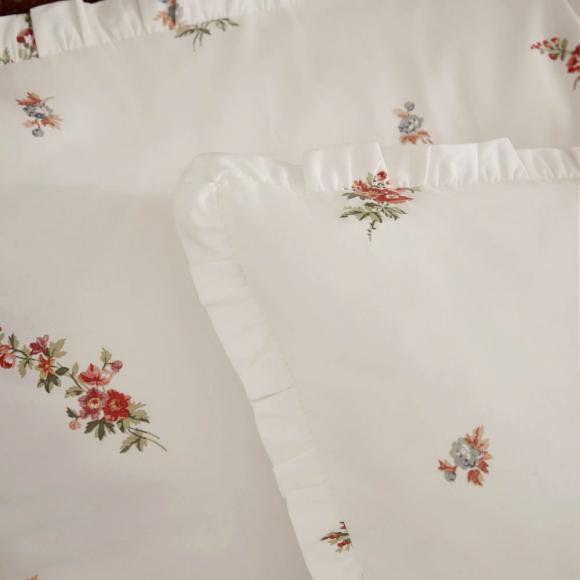 Laura Ashley Elsie Bouquet Duvet Cover Set Pale Cranberry